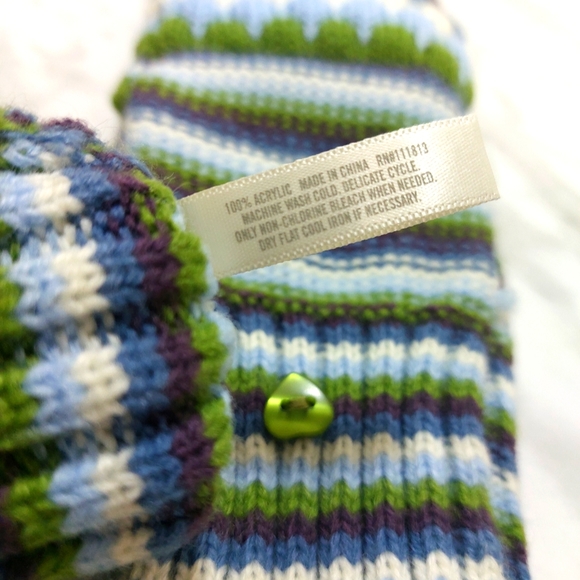 SOLD! ***⛄️Aero Striped Convertible Flip-Top Gloves with Cap - Size M - Picture 10 of 12